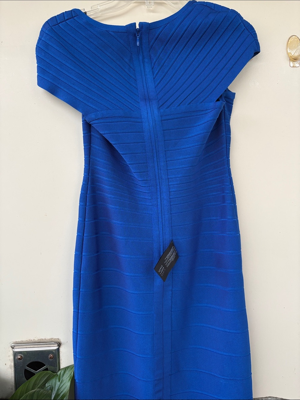 Herve Leger Cobalt Blue Bandage Maxi Dress - Picture 6 of 10